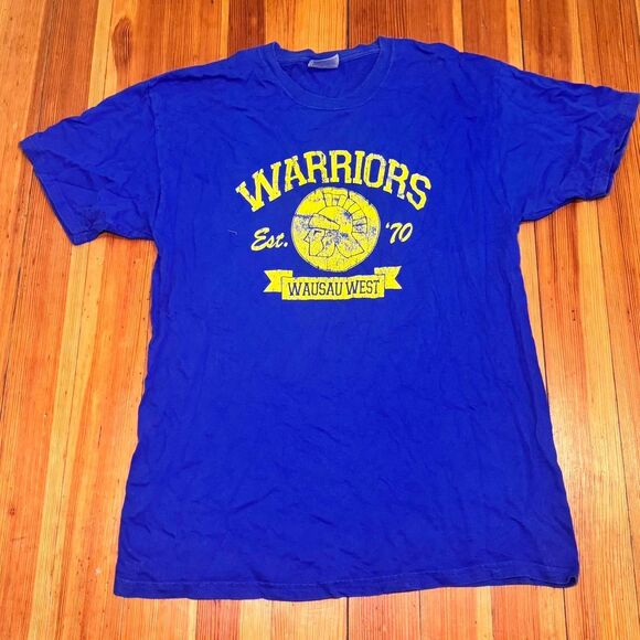 Hanes Men's Blue and Navy T-shirt - Picture 1 of 3